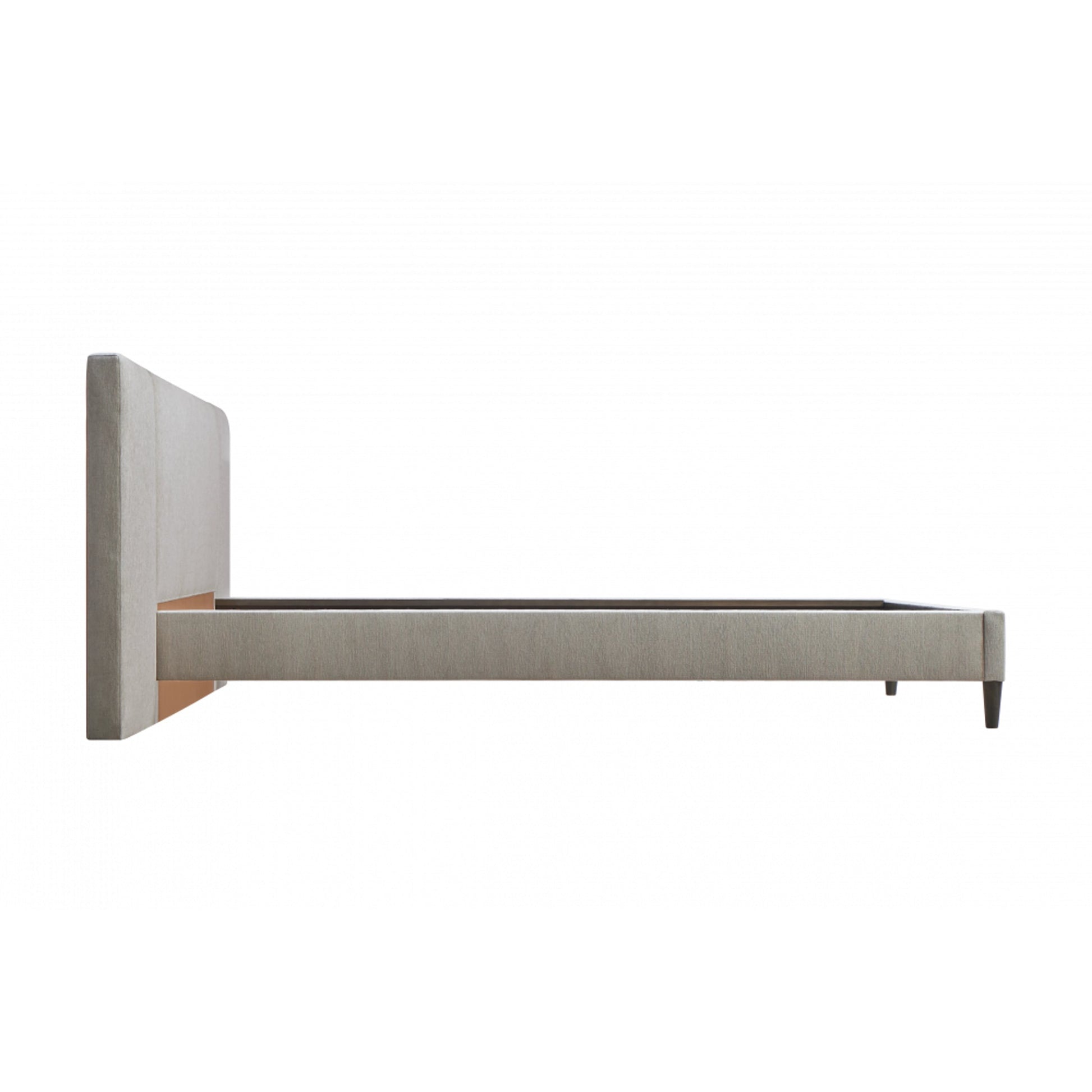 Zest Upholstered Bed with Wings by Zest. Made from rubberwood, fabric in a modern style.