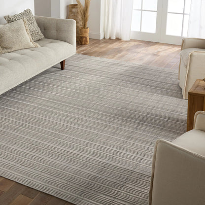 Tradewinds by Barclay B TBB01 Rug by Jaipur Living in silver, cream. Made from 100% polyester in a unique style.