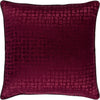 Burgundy, Dark Brown / Down Feather / 18" x 18"