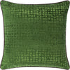 Medium Green, Dark Brown / Down Feather / 18" x 18"