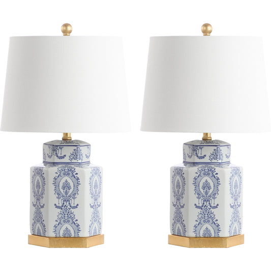 Norfolk Table Lamp (Set of 2) by HedgeApple Essentials in blue, white. Made from unique in a modern style.