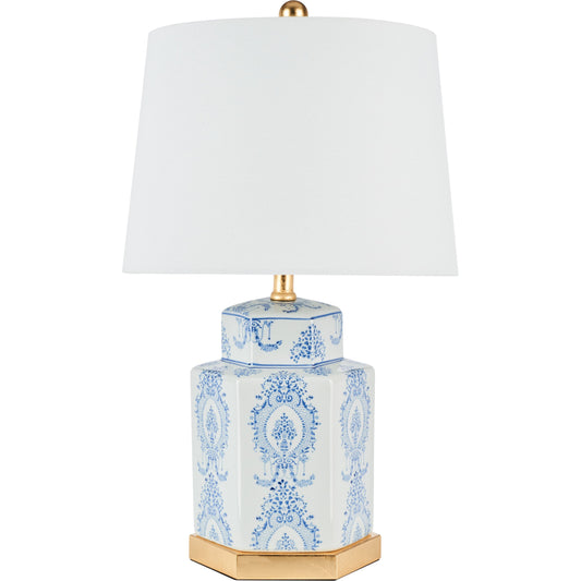 Norfolk Table Lamp (Set of 2) by HedgeApple Essentials in blue, white. Made from unique in a modern style.