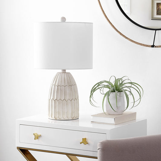 Pickens Table Lamp by HedgeApple Essentials in white. Made from unique in a cottage & farmhouse style.