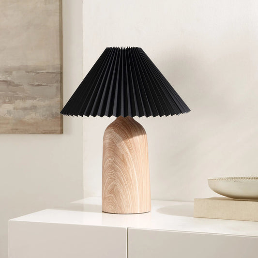 Belle Table Lamp by HedgeApple Essentials in wood finish. Made from unique in a unique style.