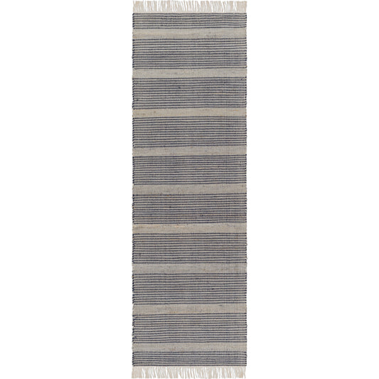 Trabzon Rug - 30340 by Surya in navy, slate. Made from 60% jute, 40% wool in a unique style.