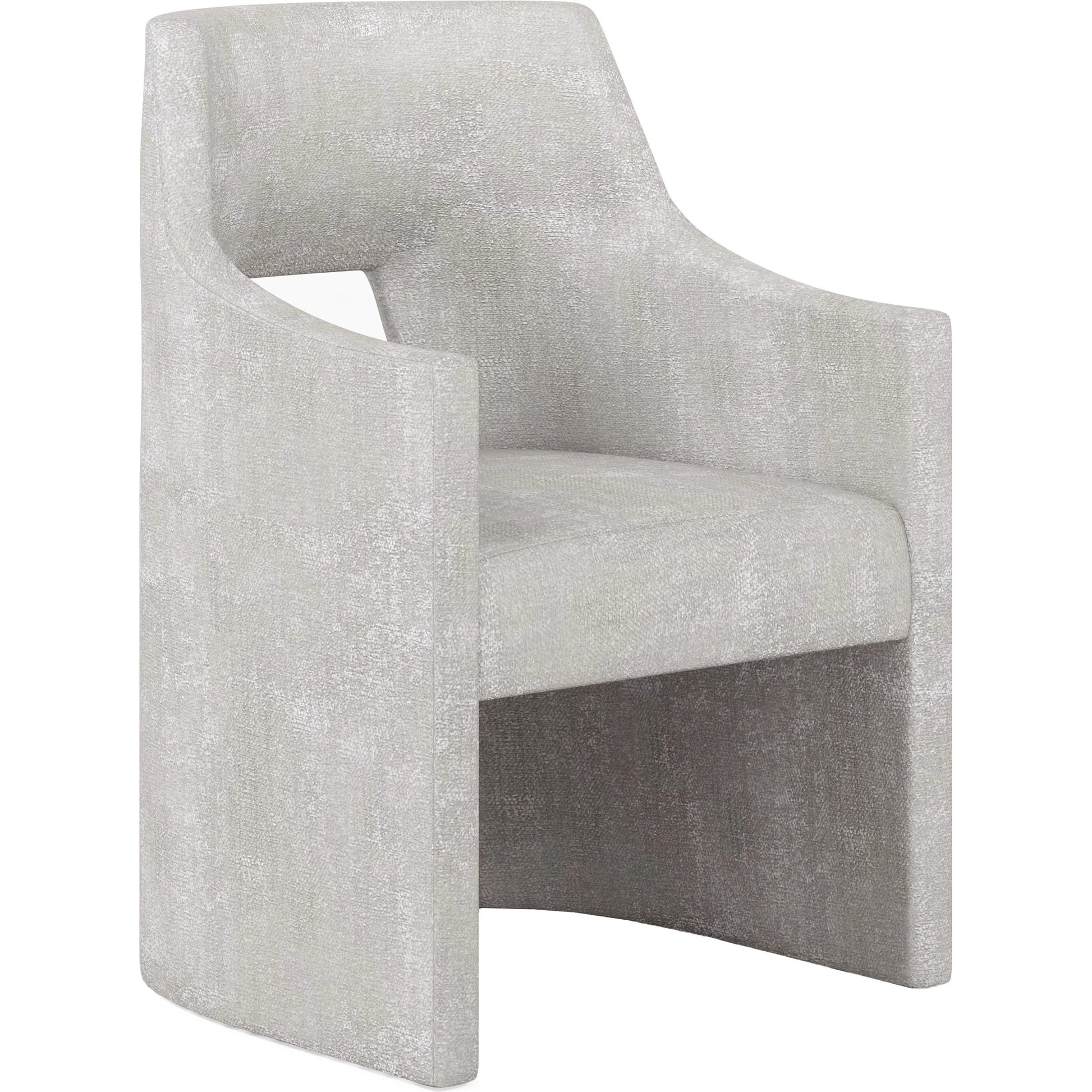 Mezzanine Host Chair by A.R.T. Furniture in dove gray. Made from parawood, poplar solids, foam, fabric in a modern style.