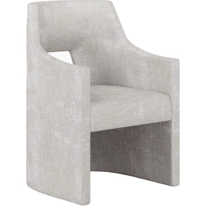 Mezzanine Host Chair by A.R.T. Furniture in dove gray. Made from parawood, poplar solids, foam, fabric in a modern style.