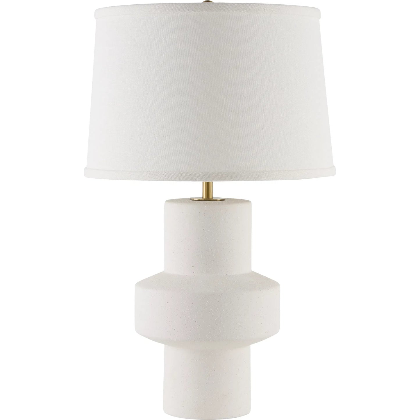 001 SI-2245003 | Primary Silo | Tabou Accent Table Lamp by Surya in white, translucent, gold and paintedpainted. Made from ceramic, linen, plastic, iron in a modern style.