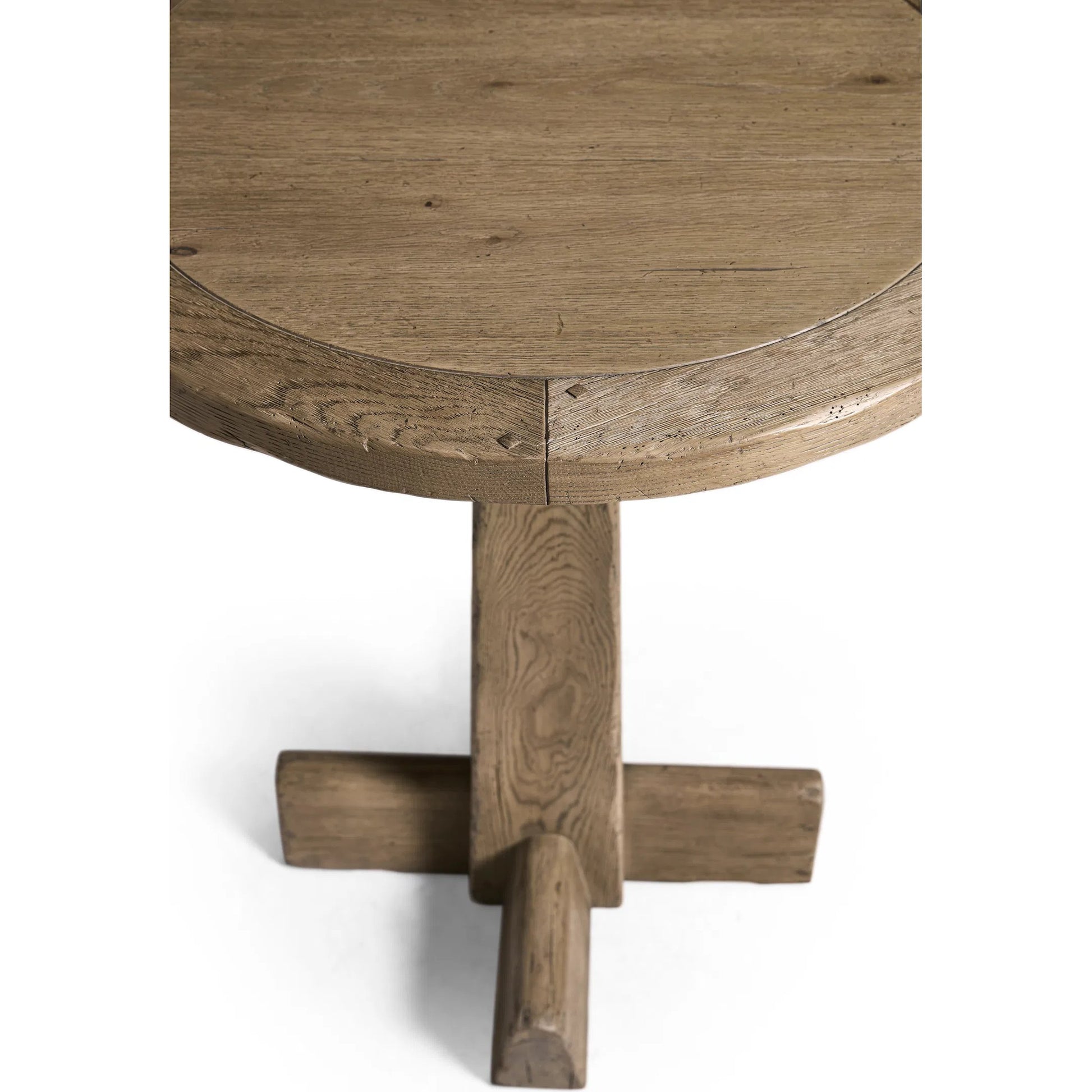 Echo Canyon Round Bar Table by Jonathan Charles in faded oak. Made from main oak in a unique style.