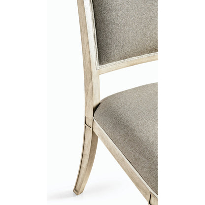 Timeless Flare Uph. Side Chair by Jonathan Charles. Made from beech wood, foam, fabric in a modern style.