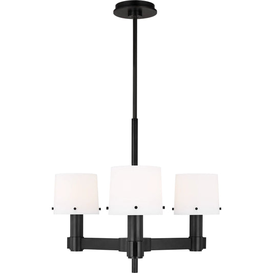 Palma Small Chandelier by Visual Comfort & Co. in aged iron. Made from steel in a unique style.