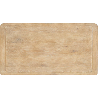 Retreat Three-Drawer Nightstand by Hooker Furniture in dune. Made from oak, maple veneers in a cottage & farmhouse style.