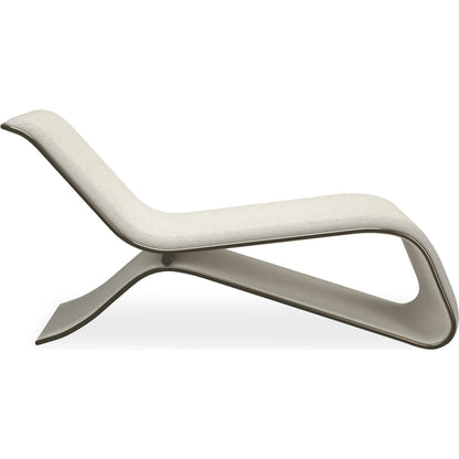 Parallax Chaise by Caracole in whisper of gold. Made from metal in a modern style.