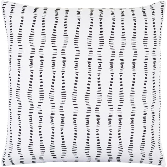 Tucson Pillow - 481678 by Livabliss in off-white, ink. Made from front: 100% polyester, back: 100% polyester in a modern style.