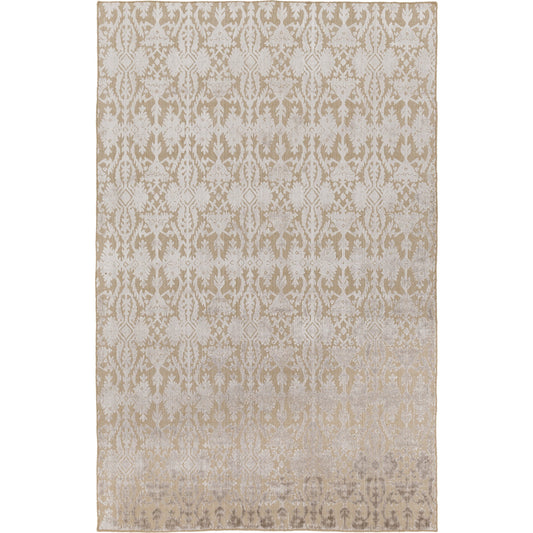 Tidal Rug - 20762 by Surya in tan, medium gray. Made from 72% viscose, 28% wool in a unique style.