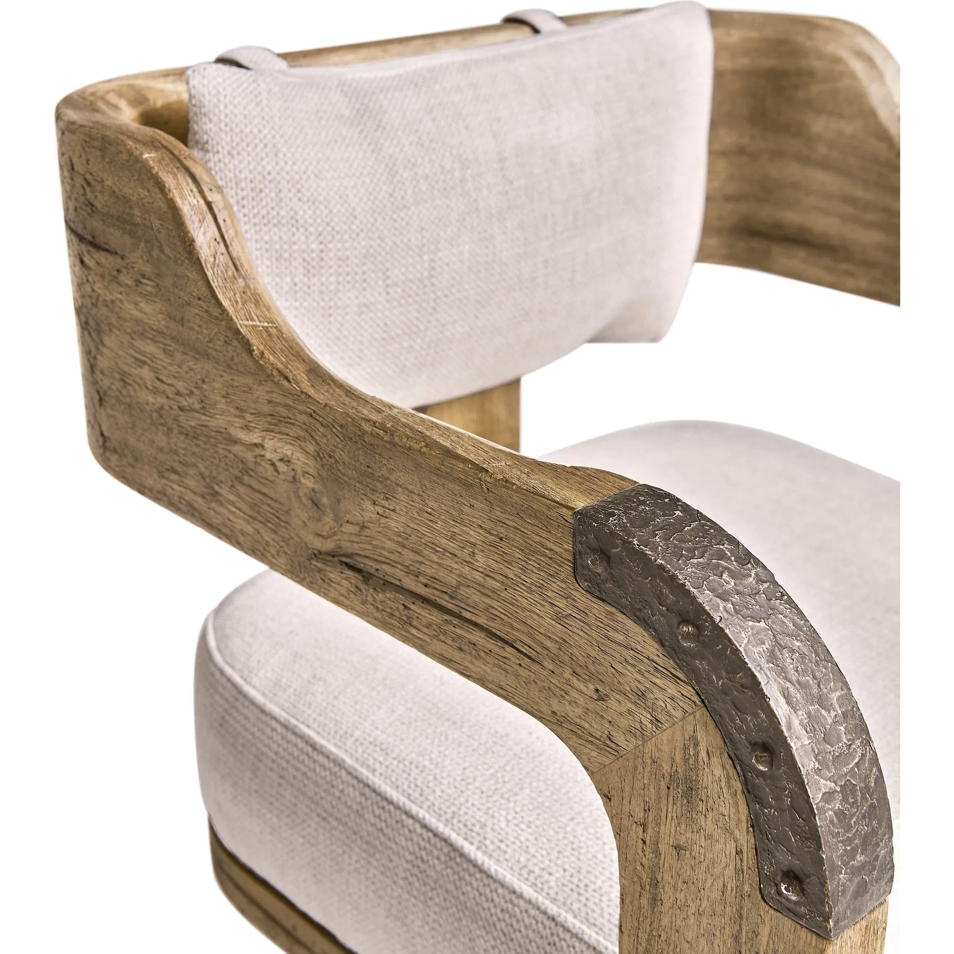 Stone Ridge Upholstered Arm Chair (Set of 2) by Jonathan Charles in tully light acacia. Made from acacia in a cottage & farmhouse style.