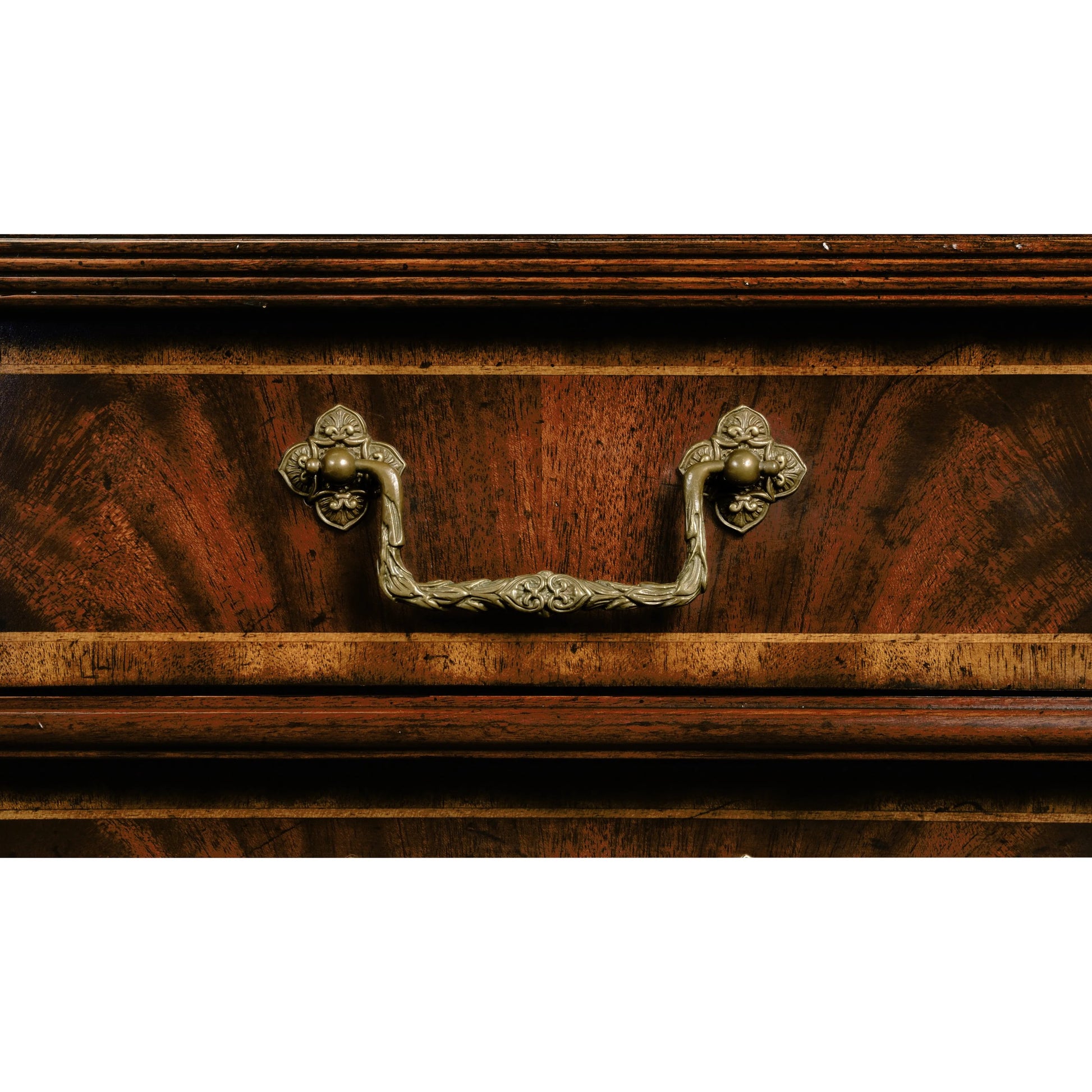 Buckingham Mahogany Chest of Drawers by Jonathan Charles in brown and medium antique mahogany. Made from acacia in a traditional style.