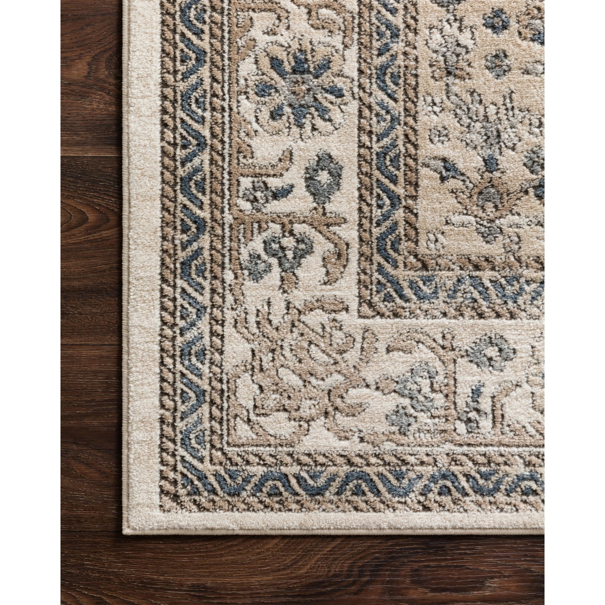 Teagan TEA-02 Rug by Loloi in oatmeal, ivory. Made from high pile: 100% polypropylene, short pile: 100% polyester in a unique style.