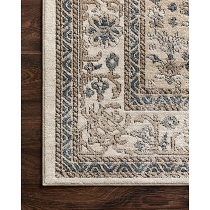 Teagan TEA-02 Rug by Loloi in oatmeal, ivory. Made from high pile: 100% polypropylene, short pile: 100% polyester in a unique style.