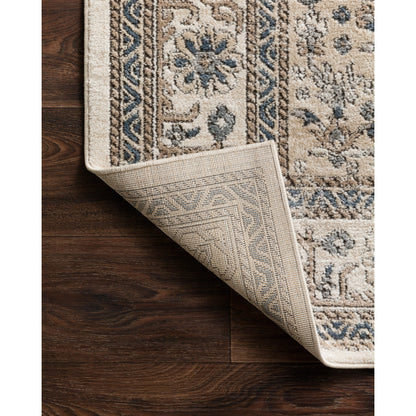 Teagan TEA-02 Rug by Loloi in oatmeal, ivory. Made from high pile: 100% polypropylene, short pile: 100% polyester in a unique styl