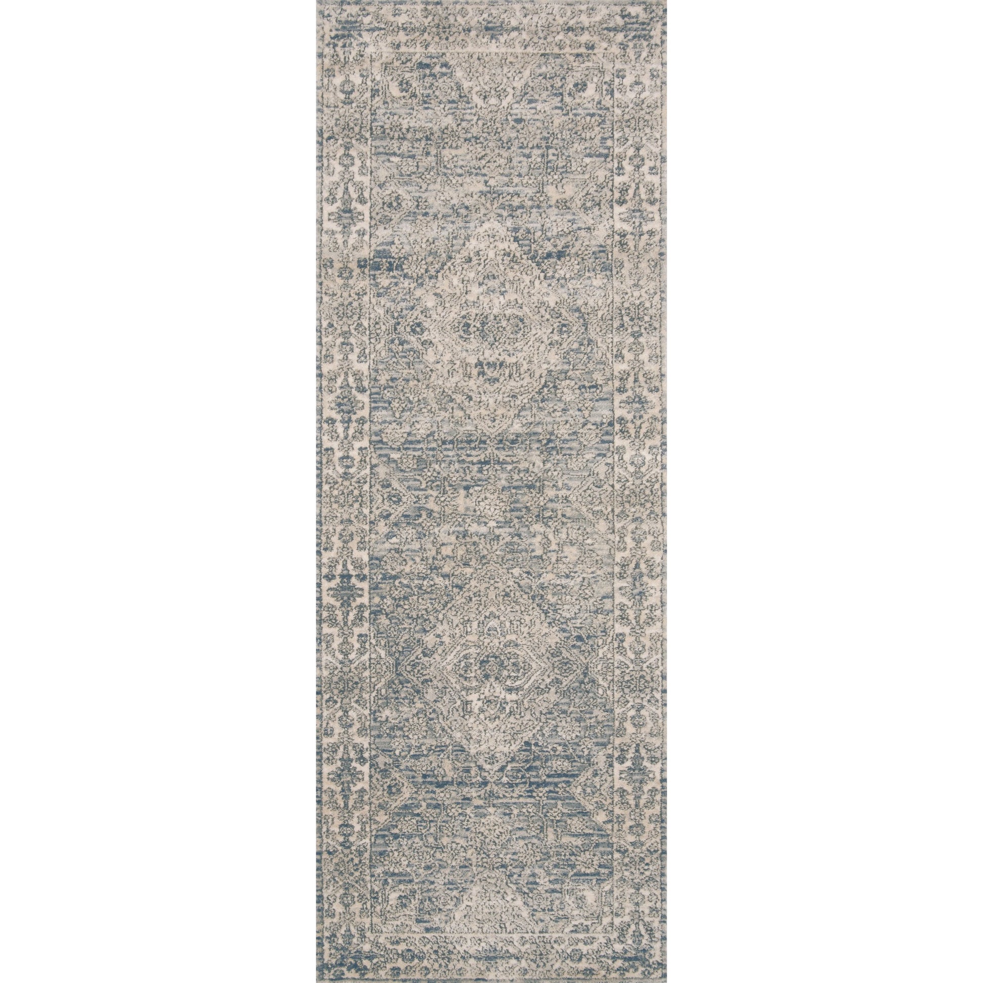 Teagan TEA-04 Rug by Loloi in sky, natural. Made from high pile: 100% polypropylene, short pile: 100% polyester in a unique style.