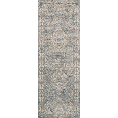 Teagan TEA-04 Rug by Loloi in sky, natural. Made from high pile: 100% polypropylene, short pile: 100% polyester in a unique style.