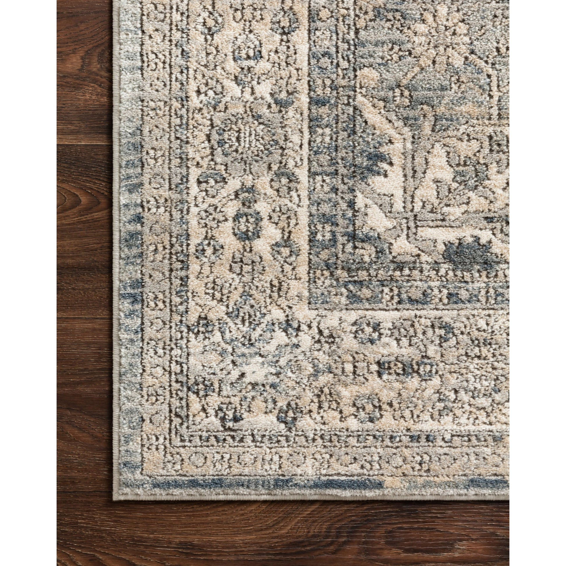 Teagan TEA-04 Rug by Loloi in sky, natural. Made from high pile: 100% polypropylene, short pile: 100% polyester in a unique style.