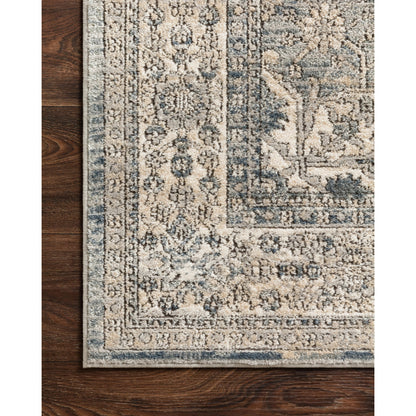 Teagan TEA-04 Rug by Loloi in sky, natural. Made from high pile: 100% polypropylene, short pile: 100% polyester in a unique style.