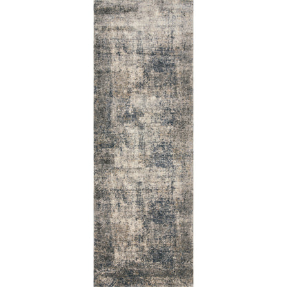 Teagan TEA-05 Rug by Loloi in denim, slate. Made from high pile: 100% polypropylene, short pile: 100% polyester in a unique style.
