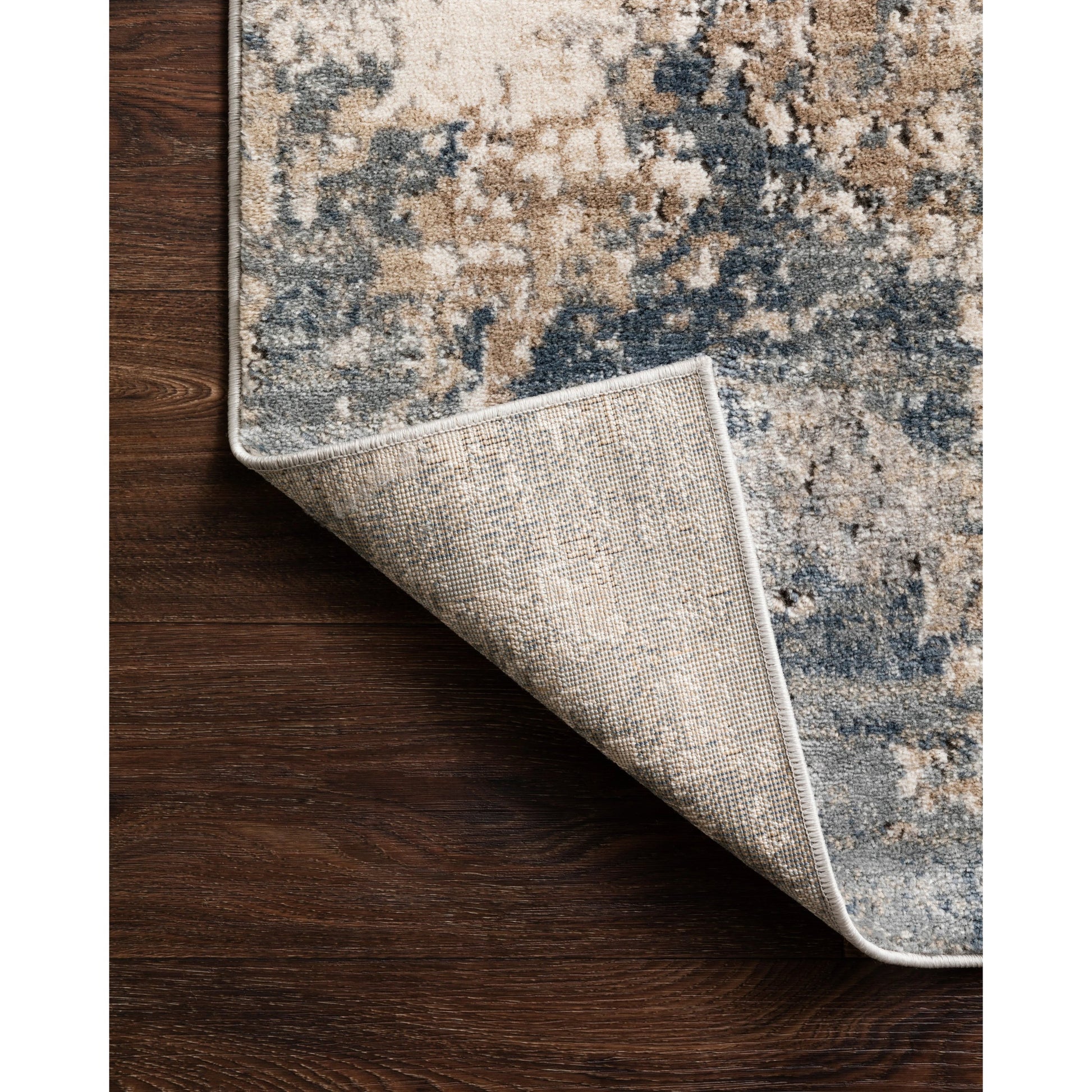 Teagan TEA-06 Rug by Loloi in sand, mist. Made from high pile: 100% polypropylene, short pile: 100% polyester in a unique style.