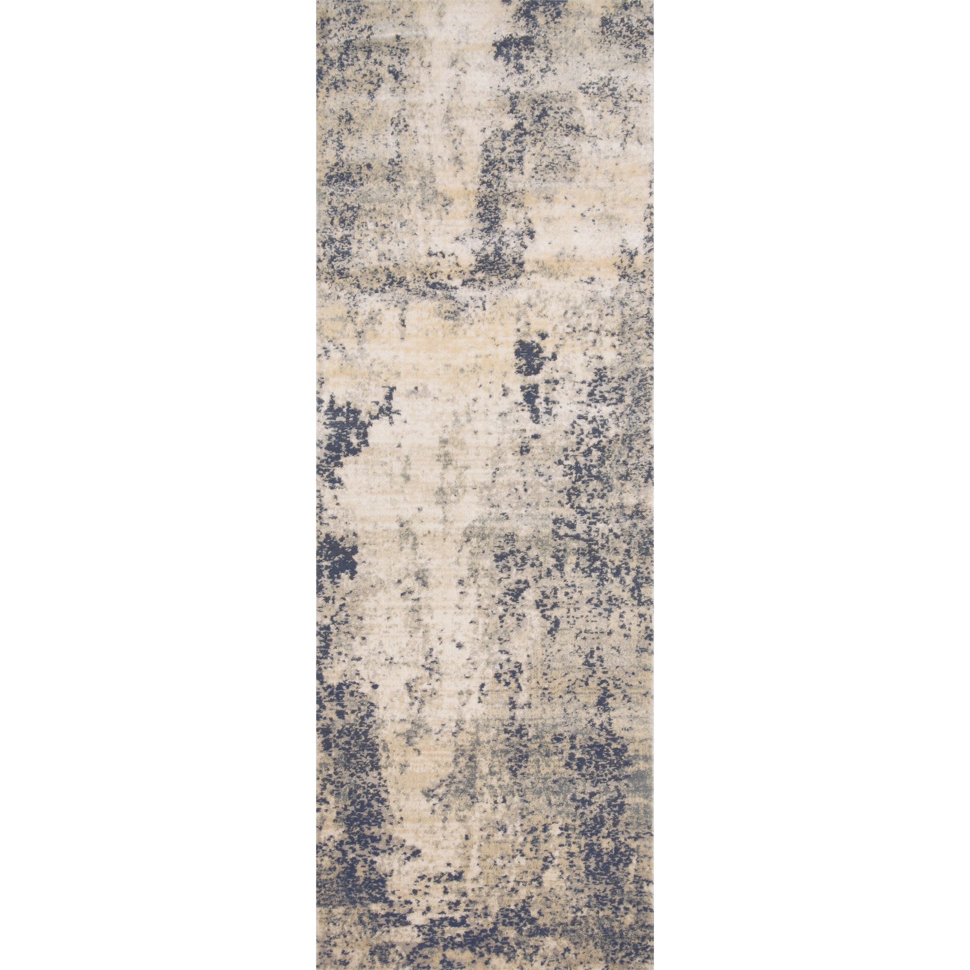 Teagan TEA-07 Rug by Loloi in natural, denim. Made from high pile: 100% polypropylene, short pile: 100% polyester in a unique style.