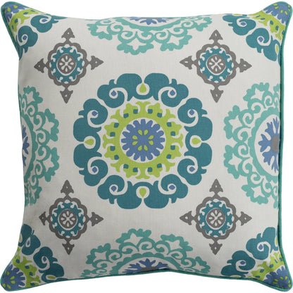 Technicolor Pillow - 28207 by Surya. Made from 100% cotton in a traditional style.