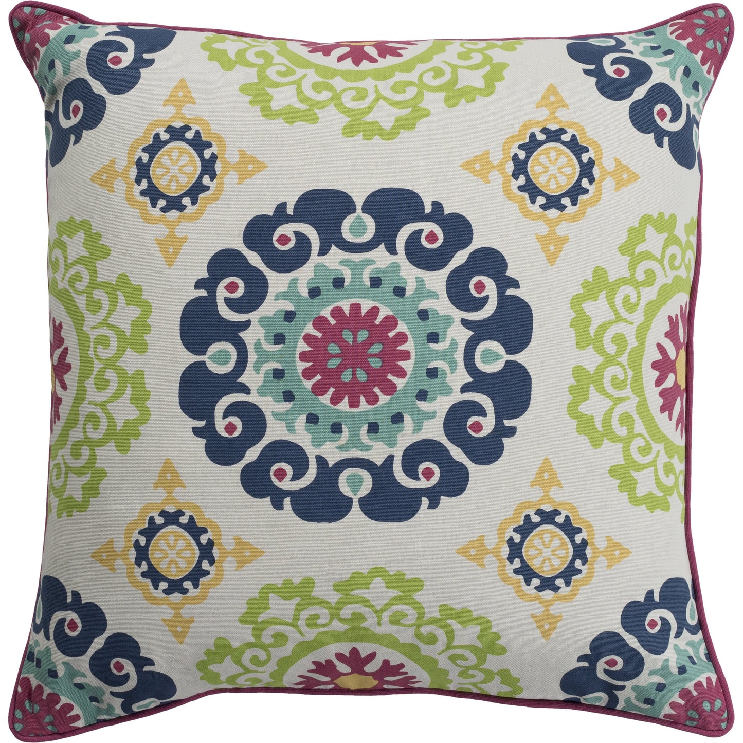001 S-234126,S-234127 | Primary Silo | Technicolor Pillow - 28207 by Surya. Made from 100% cotton in a traditional style.