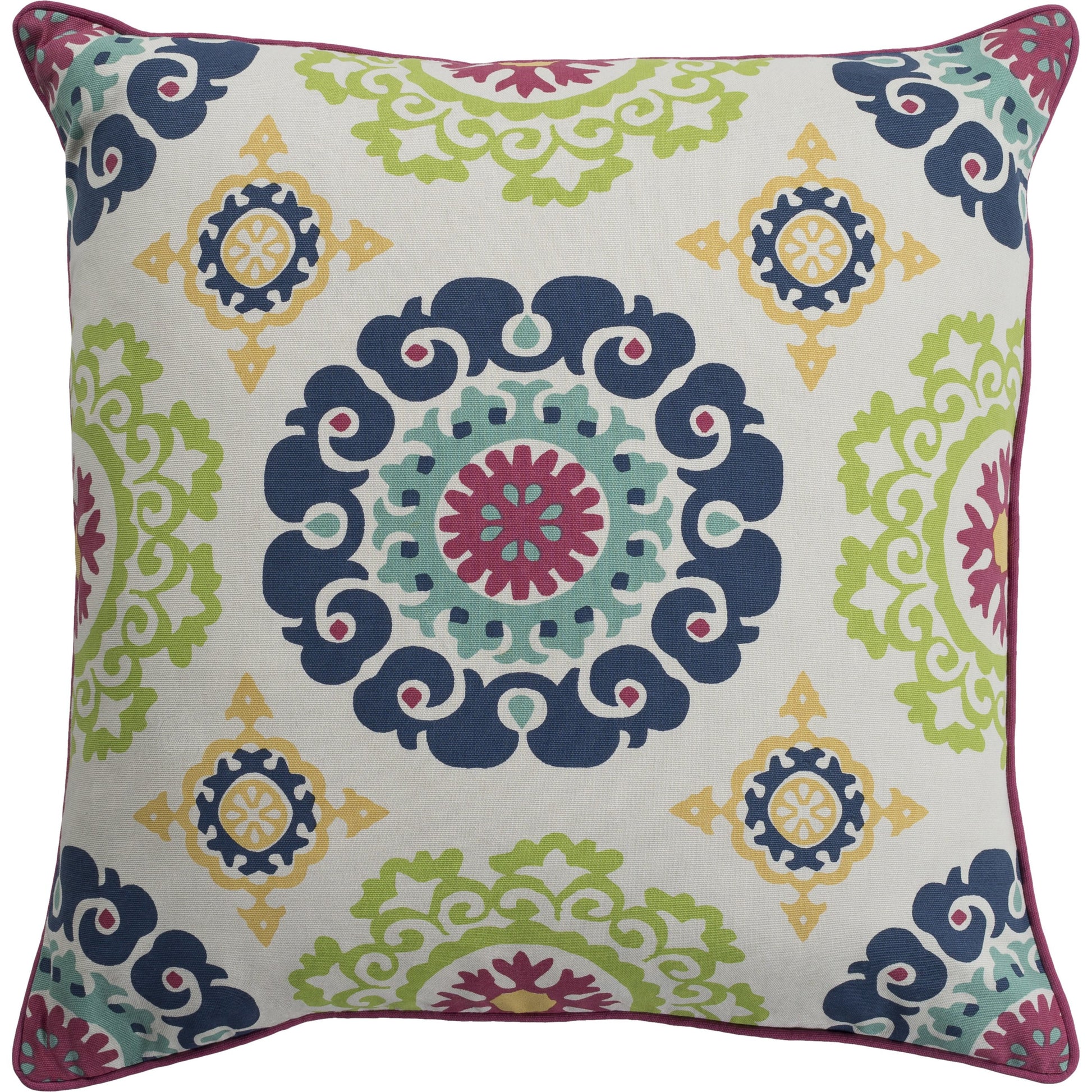 Technicolor Pillow - 28207 by Surya. Made from 100% cotton in a traditional style.