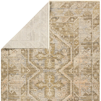 Tejal TEJ01 Indoor/Outdoor Rug by Jaipur Living in green, tan, beige. Made from 100% polyester in a unique style.
