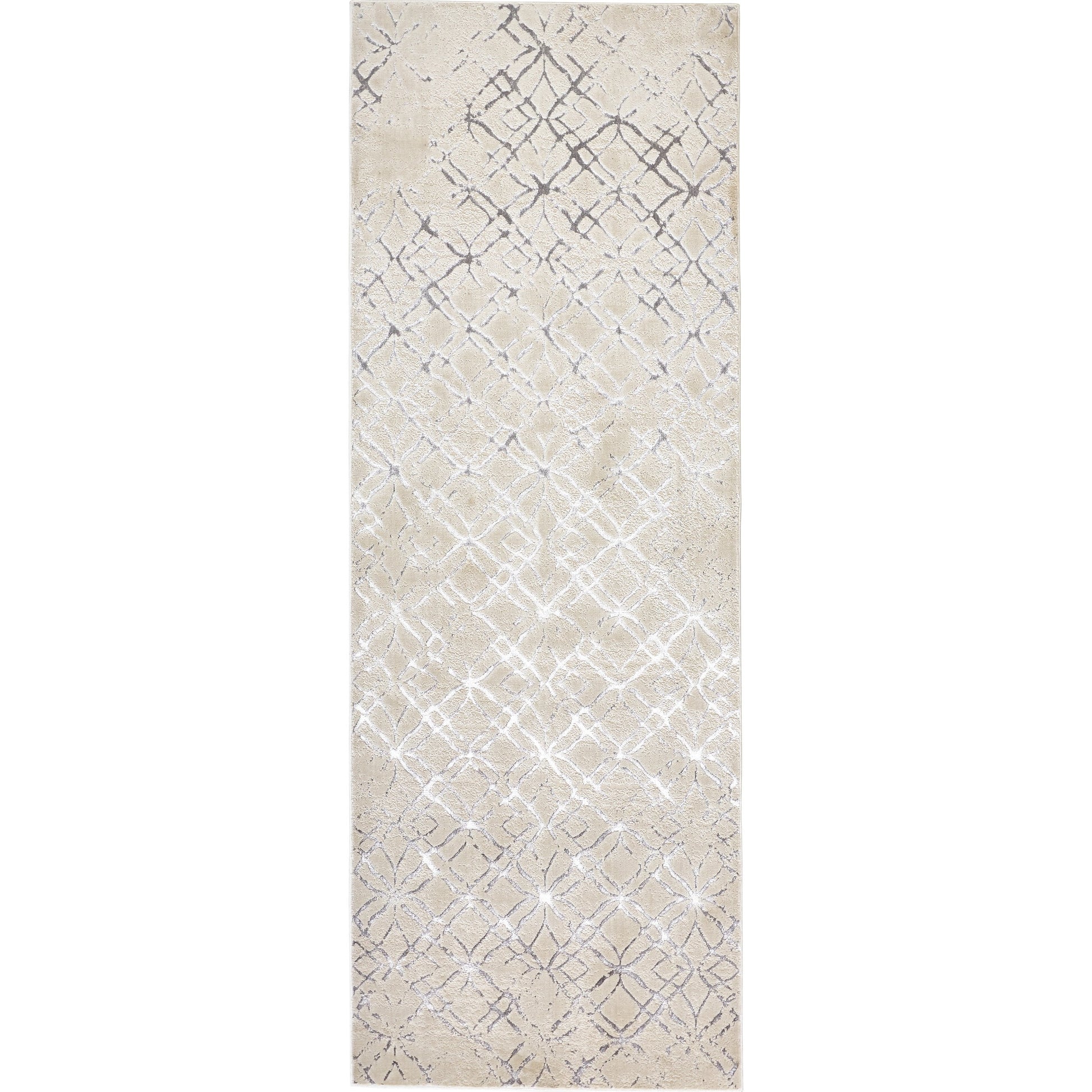 Micah Metallic Trellis Rug - 3047F by Feizy. Made from polyester, polypropylene in a unique style.