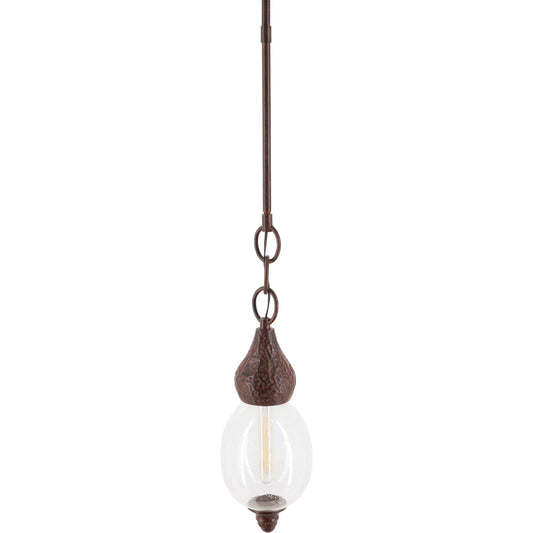 Tenison Ceiling Light - 25314 by Surya in medium grey, dark grey and hand finished. Made from glass, metal in a modern style.