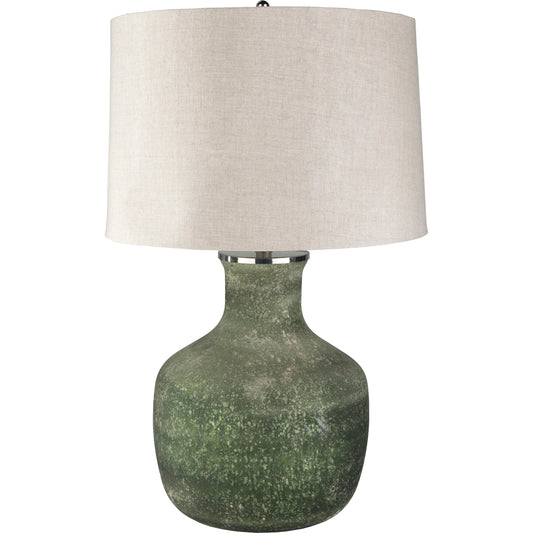 Matteo - 20664 by Surya in dark green, light gray and base sandblasted. Made from linen, glass, iron, 100% metal in a cottage & farmhouse style.