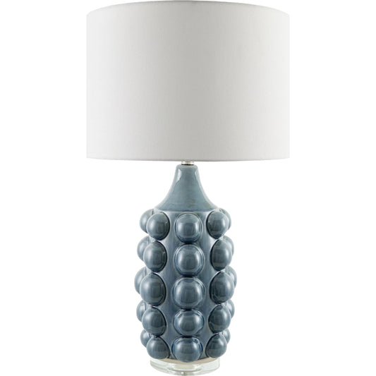 Terravi Accent Table Lamp by Livabliss in translucent, glazed. Made from ceramic, crystal, linen, polyester in a unique style.