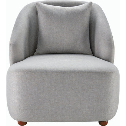 Cates Accent Chair - 497043 by Surya in wheat, medium gray and wood finish. Made from polyester, beech wood, polyurethane foam in a modern style.