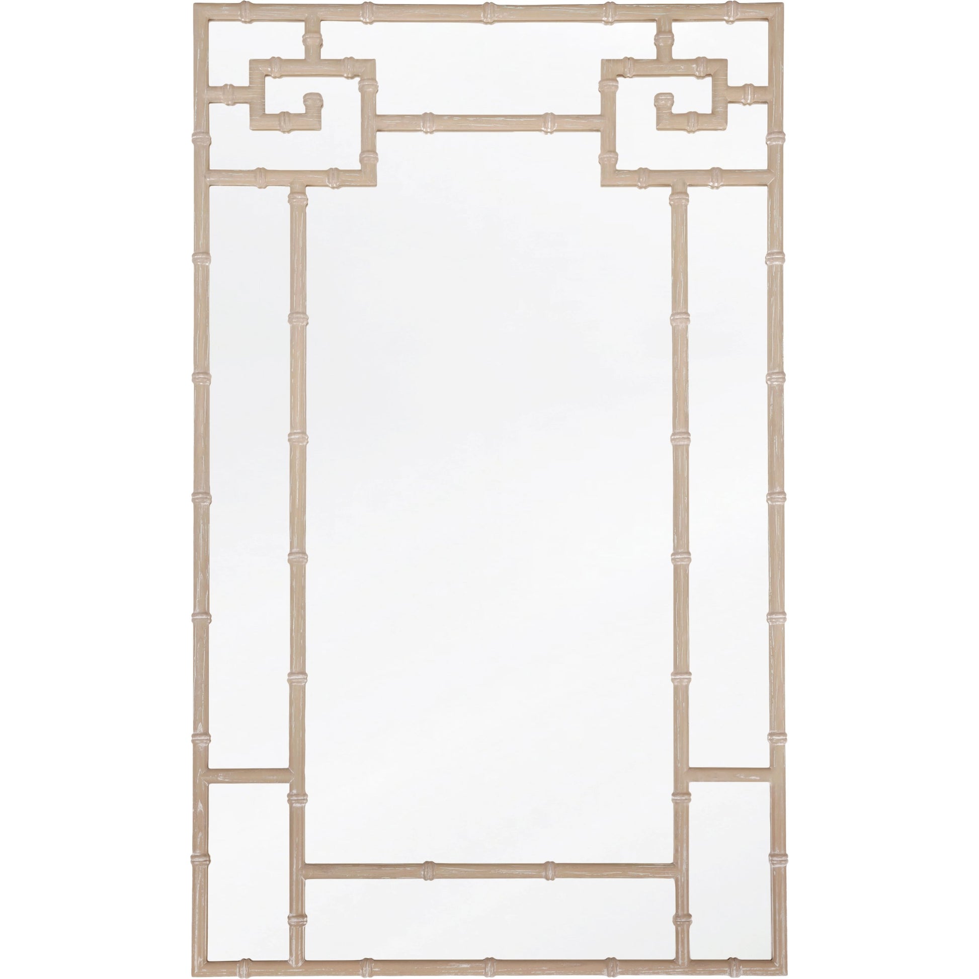 Tessa Bamboo Detail Mirror by Worlds Away. Made from unique in a modern style.