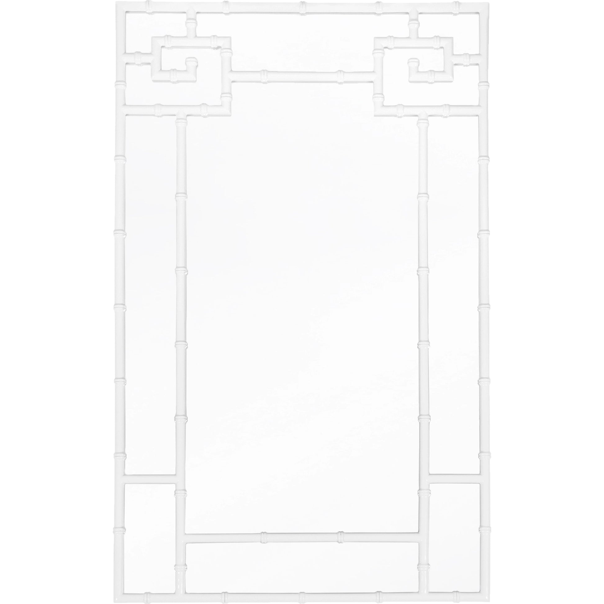 Tessa Bamboo Detail Mirror by Worlds Away. Made from unique in a modern style.