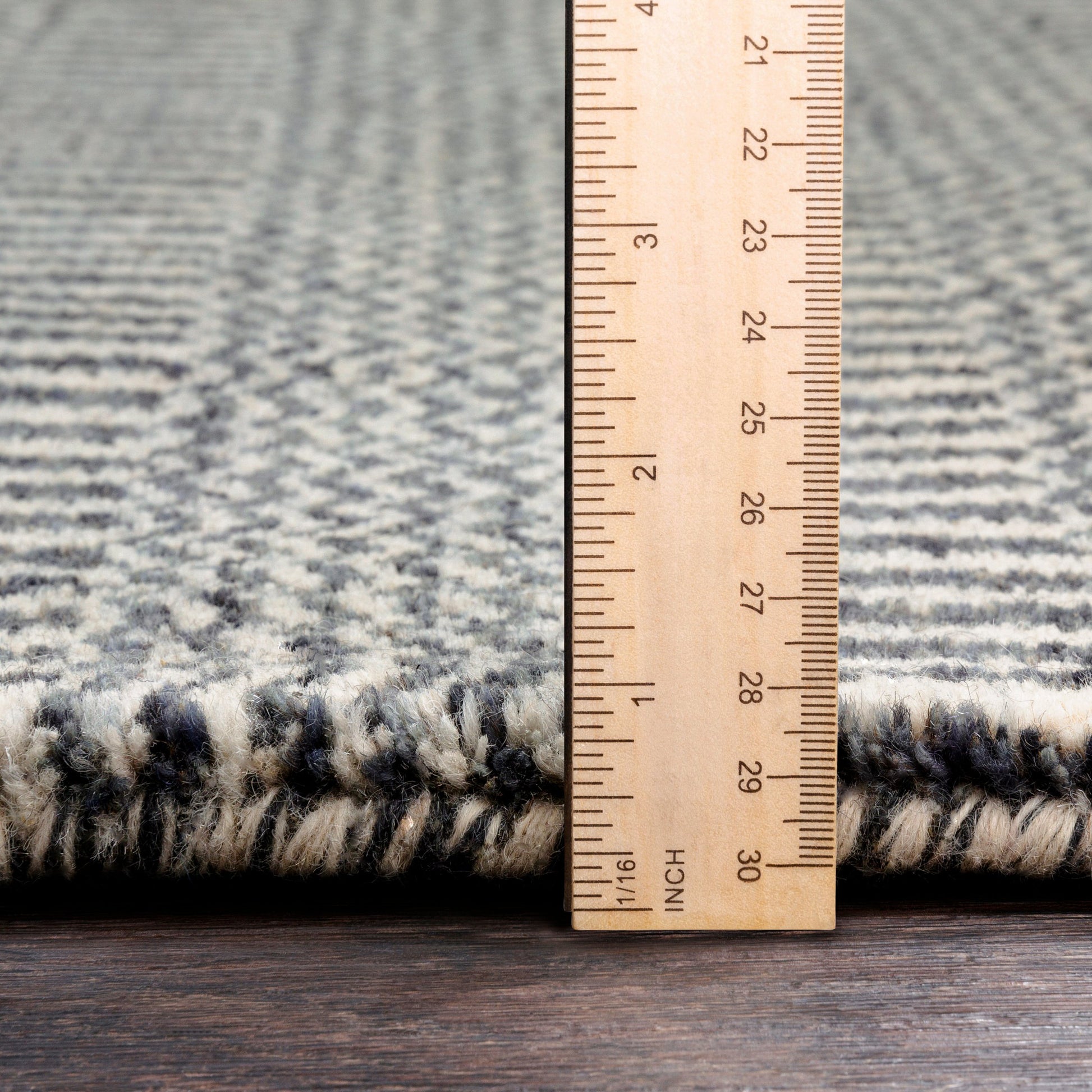 Teton TET-1000 Rug by Surya in deep teal, charcoal, light beige. Made from 100% wool in a unique style.