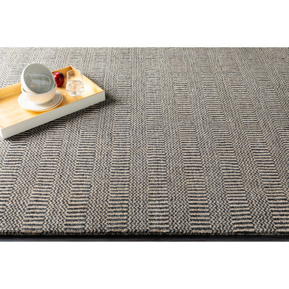 Teton TET-1000 Rug by Surya in deep teal, charcoal, light beige. Made from 100% wool in a unique style.