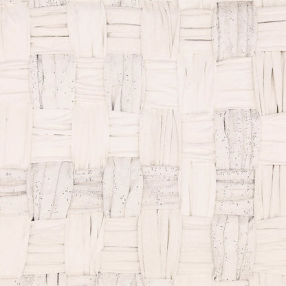 Mohammad by Arch & Plane in white. Made from draped sheeting, burlap fabric in a unique style.