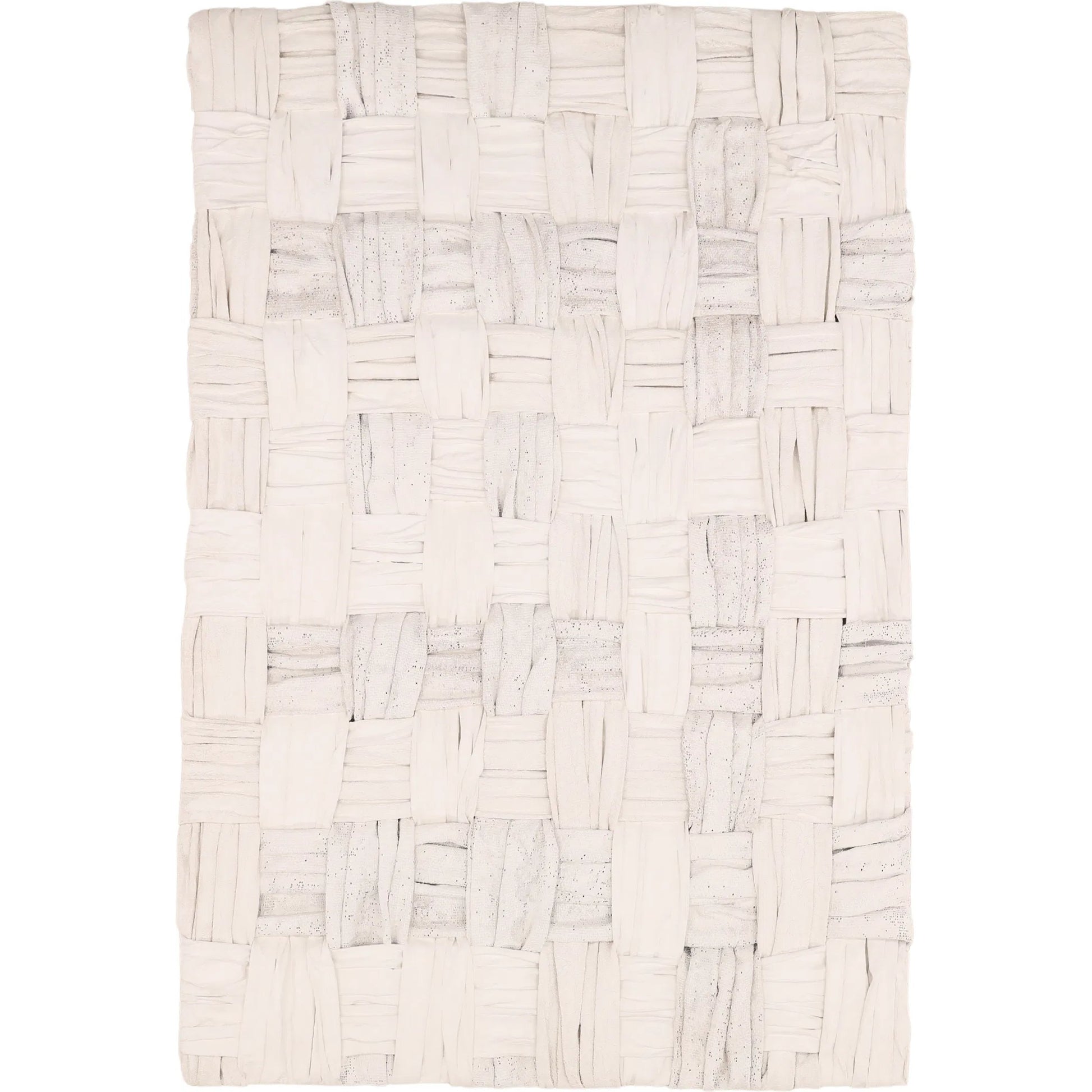 Mohammad by Arch & Plane in white. Made from draped sheeting, burlap fabric in a unique style.