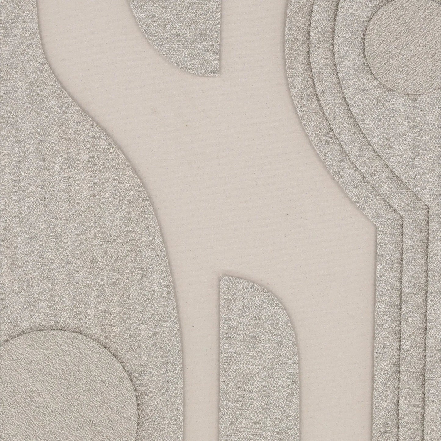 002 SI-2533141 | Closeup | Pierce by Arch & Plane in textured art in a brown float frame. Made from cotton fabric, mango wood frame in a unique style.