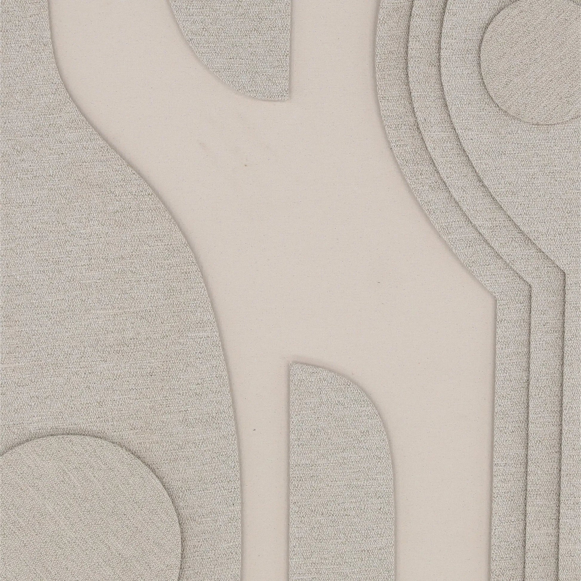 Pierce by Arch & Plane in textured art in a brown float frame. Made from cotton fabric, mango wood frame in a unique style.