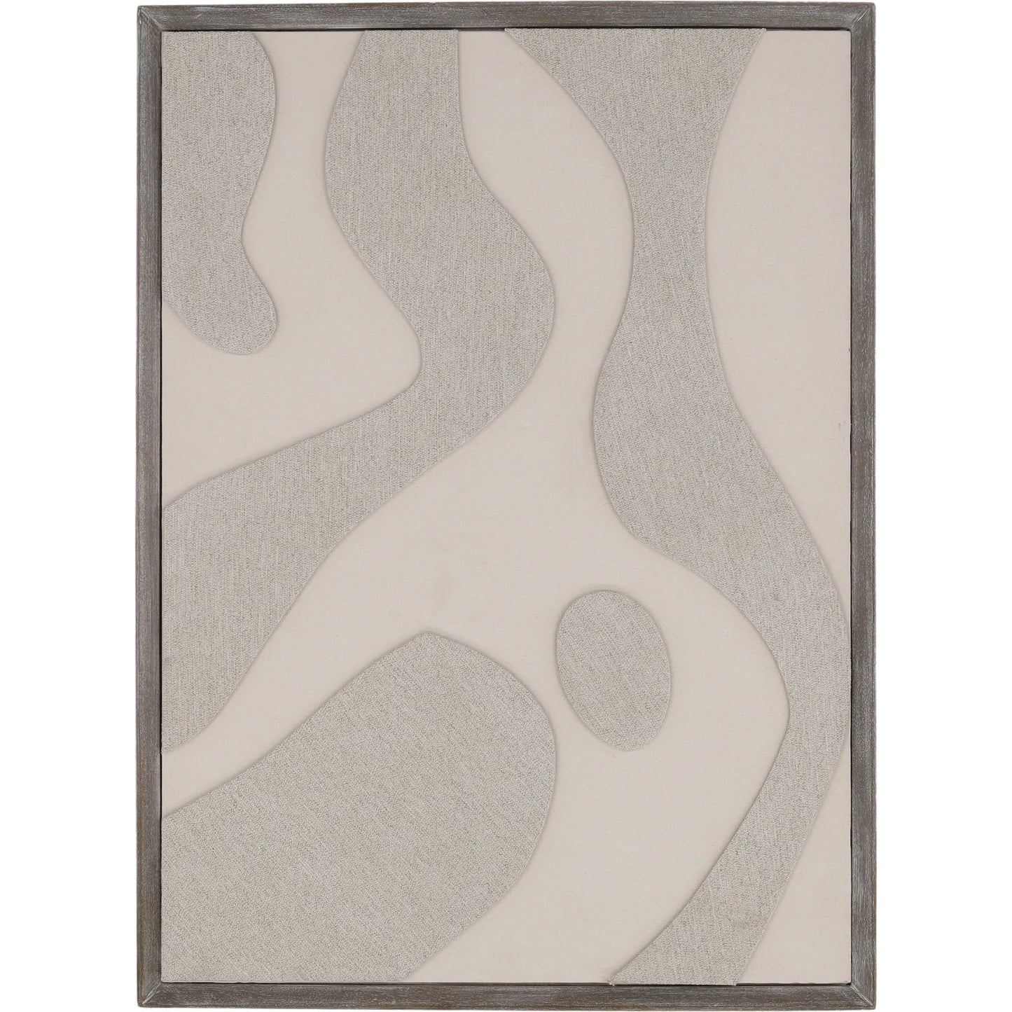 001 SI-2533142 | Primary Silo | Frederick by Arch & Plane in textured art in a brown float frame. Made from cotton fabric, mango wood frame in a unique style.