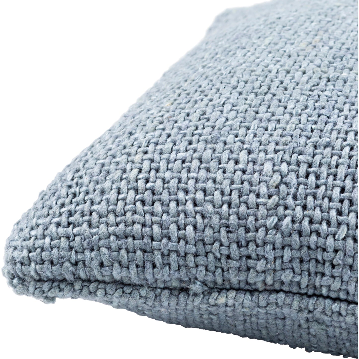 003 SI-1891532,SI-1891533,SI-1891536,SI-1891537 | Closeup | Terry Pillow - 8514 by Surya in denim. Made from 80% viscose, 20% linen in a cottage & farmhouse style.